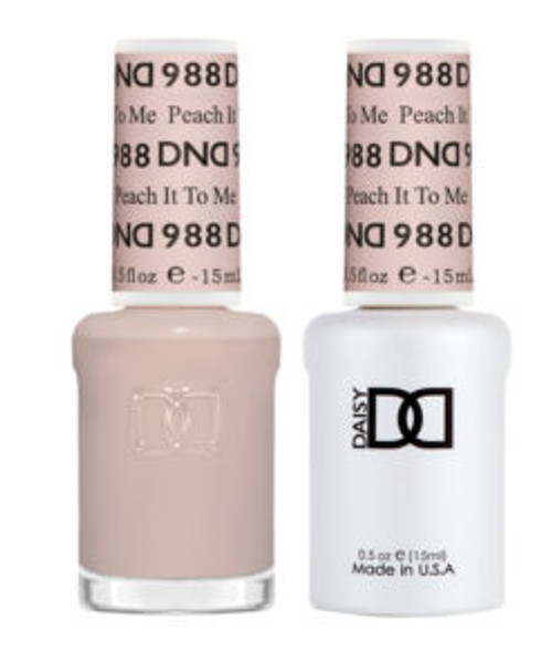 DND Gel & Matching Lacquer- 988 PEACH IT TO ME