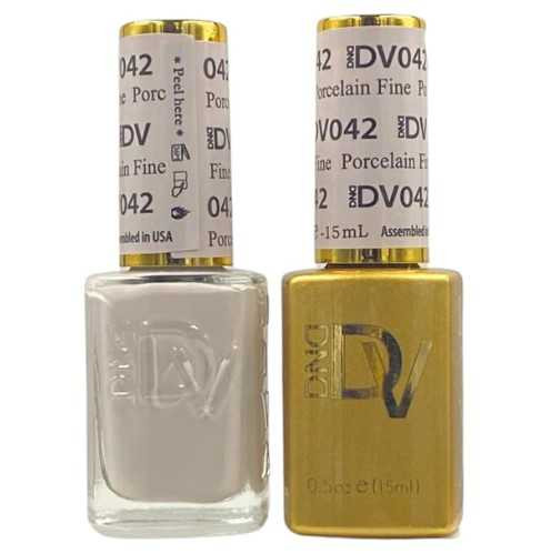 DV042 Porcelain Fine - DND Gel Polish Duo *DIVA* Collections