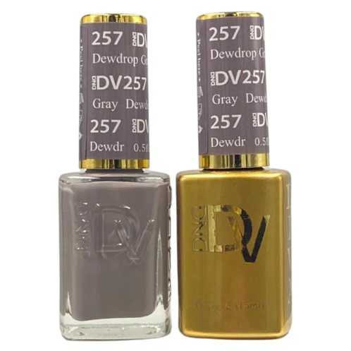 DV257 Dewdrop Gray - DND Gel Polish Duo *DIVA* Collections