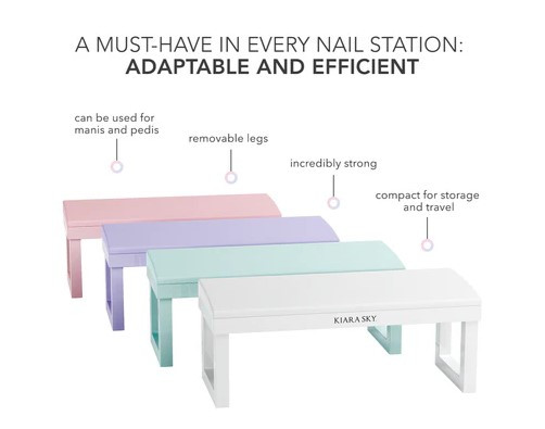 Kiara Sky Nail Arm Rest - WHITE