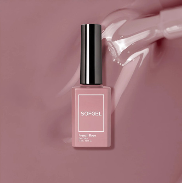 Sofgel Nail Gel Color - French Rose 0.5oz/15ml