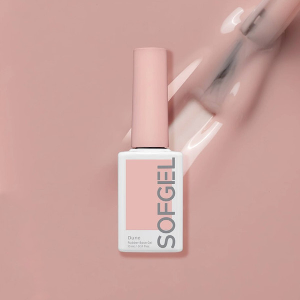 Sofgel Nail Rubber Base Gel - Dune 0.5oz/15ml