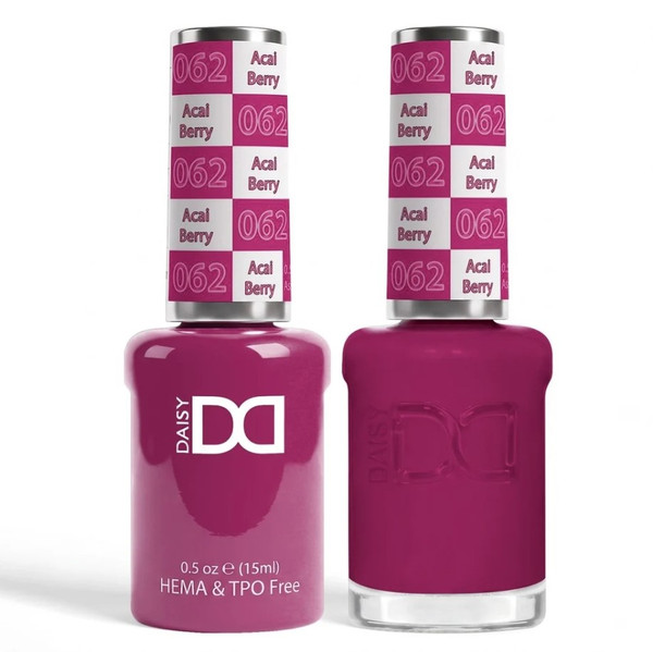 DND Hema & TPO Free Gel Polish & Lacquer - 062 Acai Berry