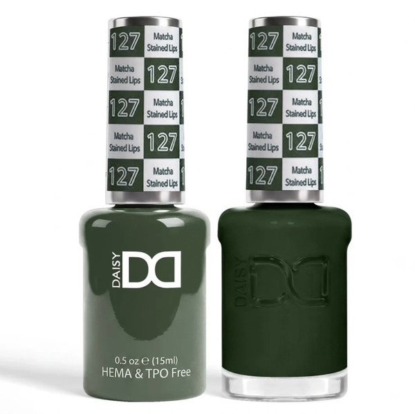 DND Hema & TPO Free Gel Polish & Lacquer - 127 Matcha Stained Lips