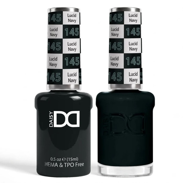 DND Hema & TPO Free Gel Polish & Lacquer - 145 Lucid Navy