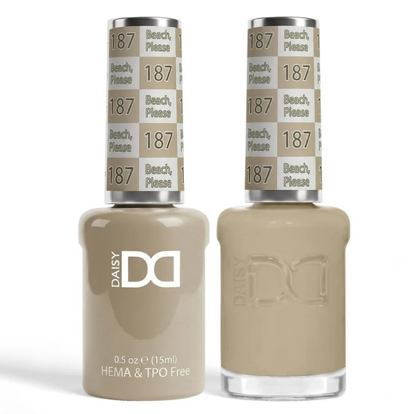 DND Hema & TPO Free Gel Polish & Lacquer - 187 Beach, Please