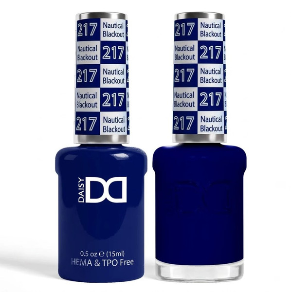 DND Hema & TPO Free Gel Polish & Lacquer - 217 Nautical Blackout