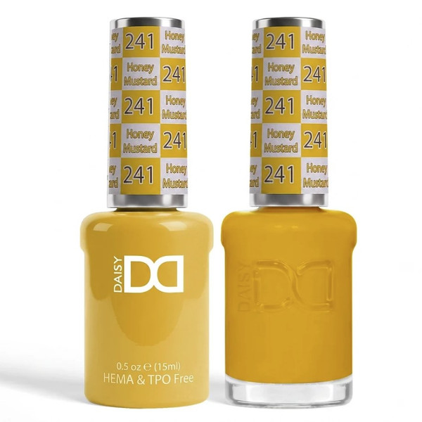 DND Hema & TPO Free Gel Polish & Lacquer - 241 Honey Mustard