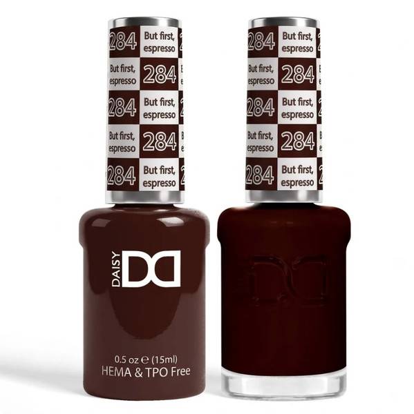 DND Hema & TPO Free Gel Polish & Lacquer - 284 But First, Espresso
