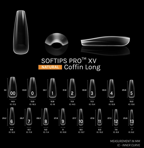 SOFTIPS PRO™ XV | Natural - COFFIN - Long