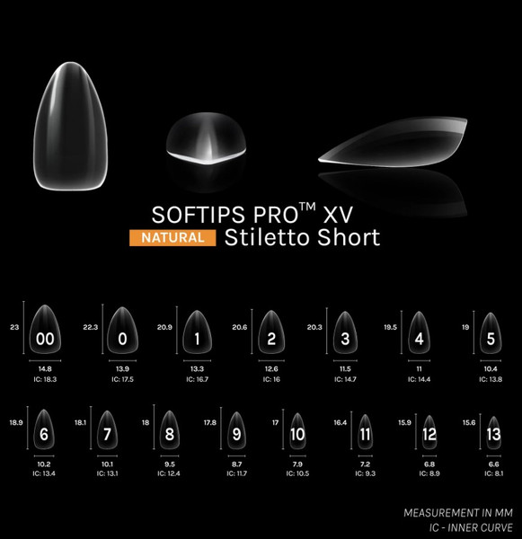 SOFTIPS PRO™ XV | Natural - STILETTO - Short