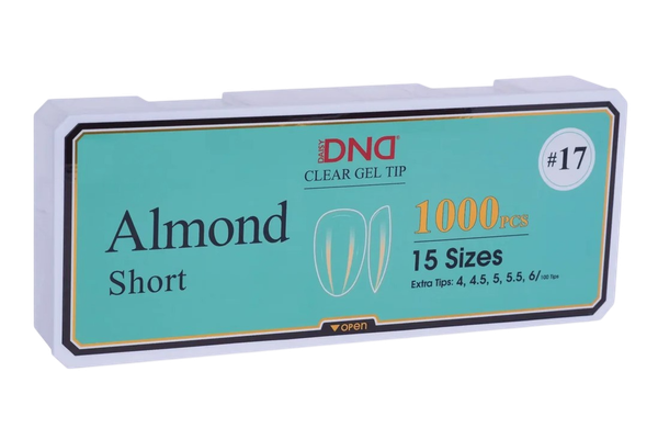 DND Soft Gel Tips - #17 Almond Short