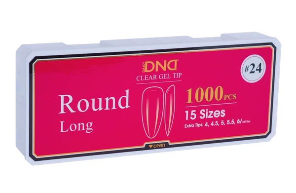 DND Soft Gel Tips - #24 Round Long