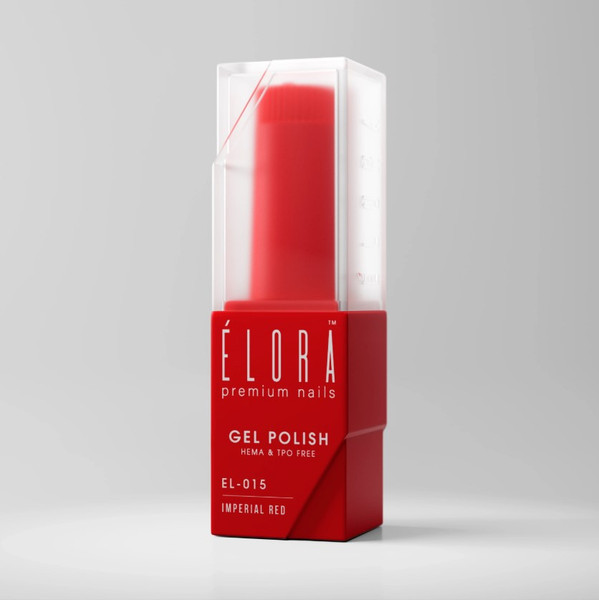ÉLORA Hema & TPO Free Luxury Gel Polish - EL015 - IMPERIAL RED