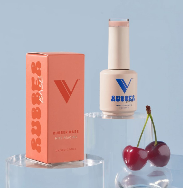 V Beauty Pure Rubber Base - Miss Peaches 15ml/0.5oz
