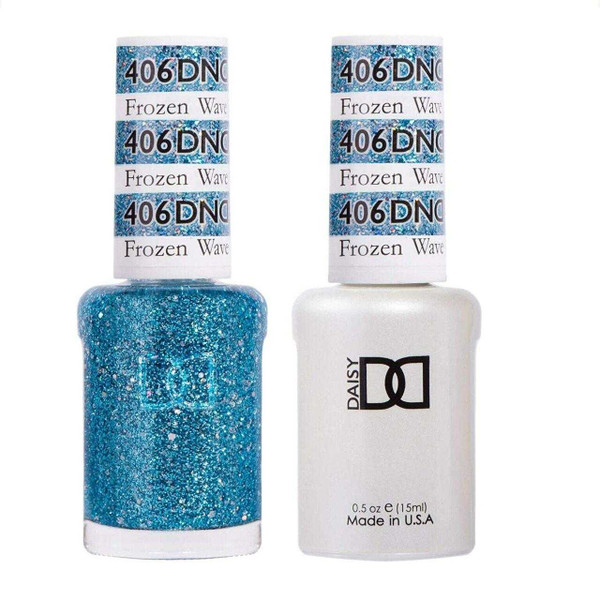 DND Gel & Matching Lacquer- 406 FROZEN WAVE DND Gel & Matching Lacquer