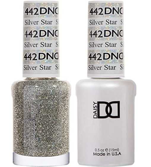 DND Gel & Matching Lacquer- 442 SILVER STAR DND Gel & Matching Lacquer