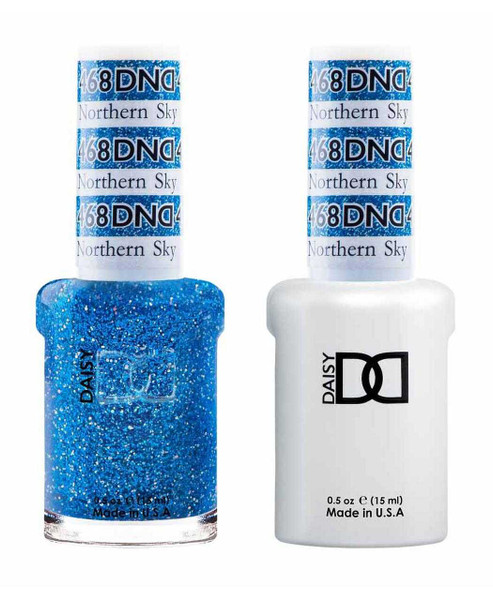 DND Gel & Matching Lacquer- 468 NORTHERN SKY DND Gel & Matching Lacquer