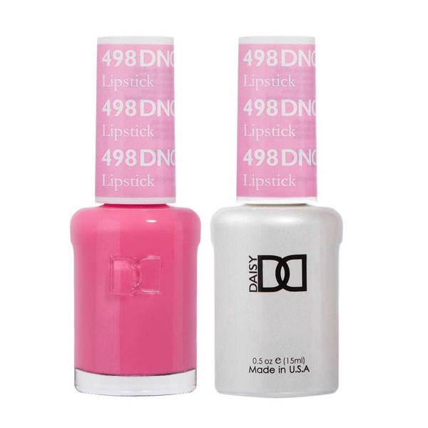 DND Gel & Matching Lacquer- 498 LIPSTICK DND Gel & Matching Lacquer