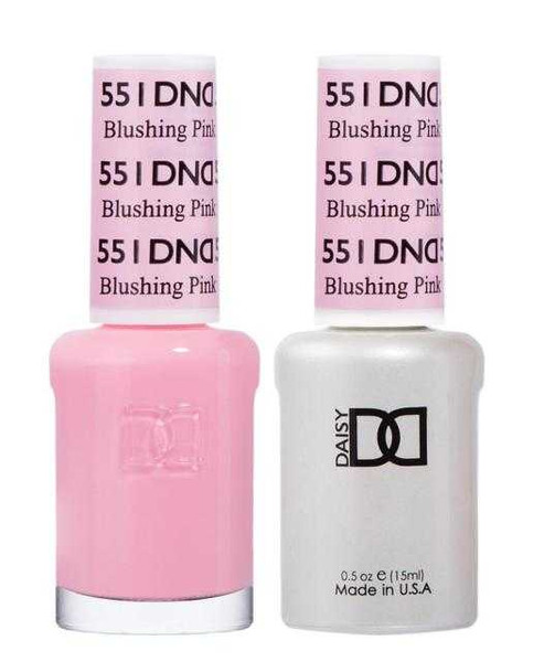 DND Gel & Matching Lacquer- 551 BLUSHING PINK DND Gel & Matching Lacquer