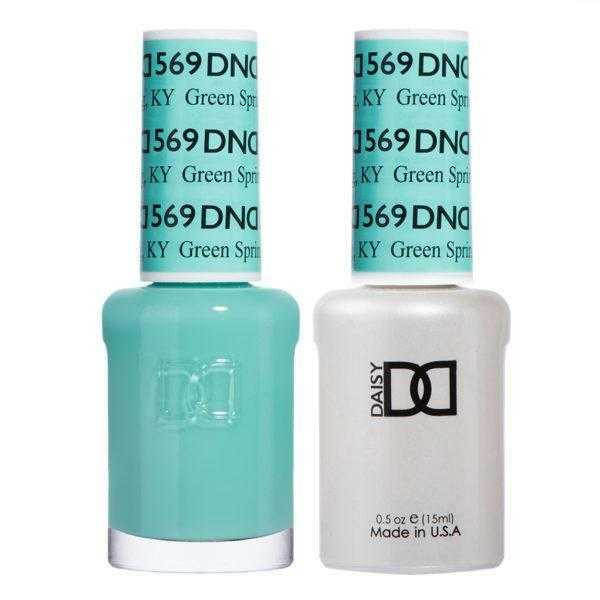 DND Gel & Matching Lacquer- 569 GREEN SPRING KY DND Gel & Matching Lacquer