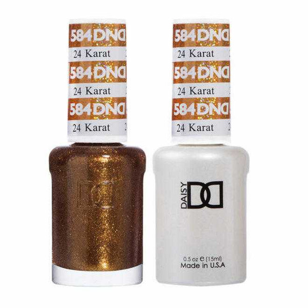 DND Gel & Matching Lacquer- 584 24 KARAT DND Gel & Matching Lacquer