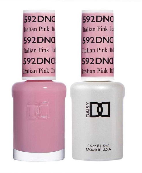 DND Gel & Matching Lacquer- 592 ITALIAN PINK DND Gel & Matching Lacquer