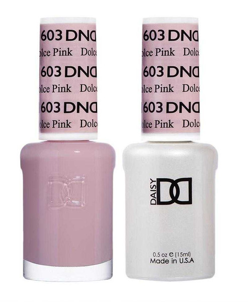 DND Gel & Matching Lacquer- 603 DOLCE PINK DND Gel & Matching Lacquer