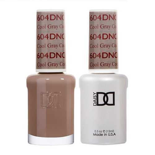 DND Gel & Matching Lacquer- 604 COOL GRAY DND Gel & Matching Lacquer