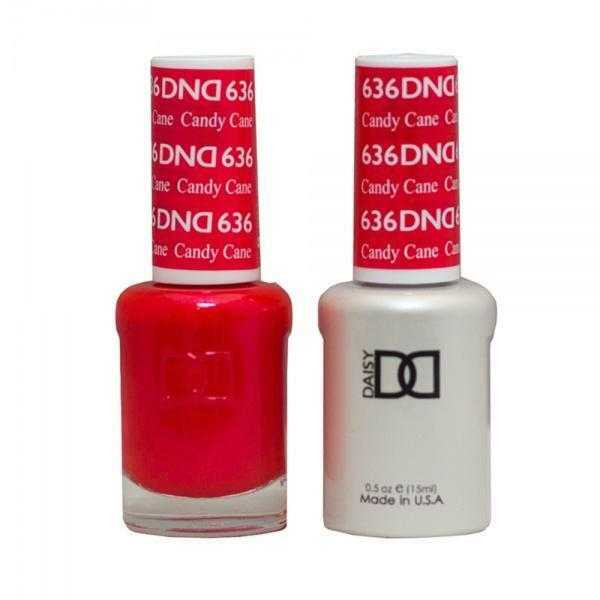 DND Gel & Matching Lacquer- 636 CANDY CANE DND Gel & Matching Lacquer