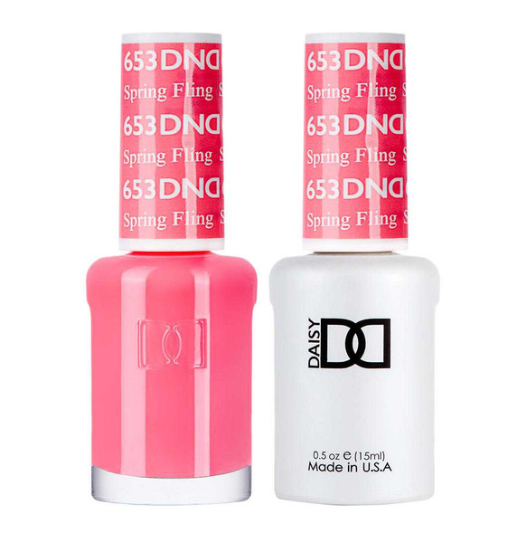 DND Gel & Matching Lacquer- 653 SPRING FLING DND Gel & Matching Lacquer