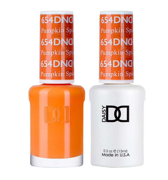 DND Gel & Matching Lacquer- 654 PUMPKIN SPICE DND Gel & Matching Lacquer