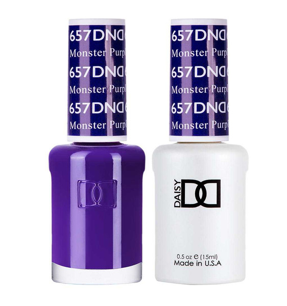 DND Gel & Matching Lacquer- 657 MONSTER PURPLE DND Gel & Matching Lacquer