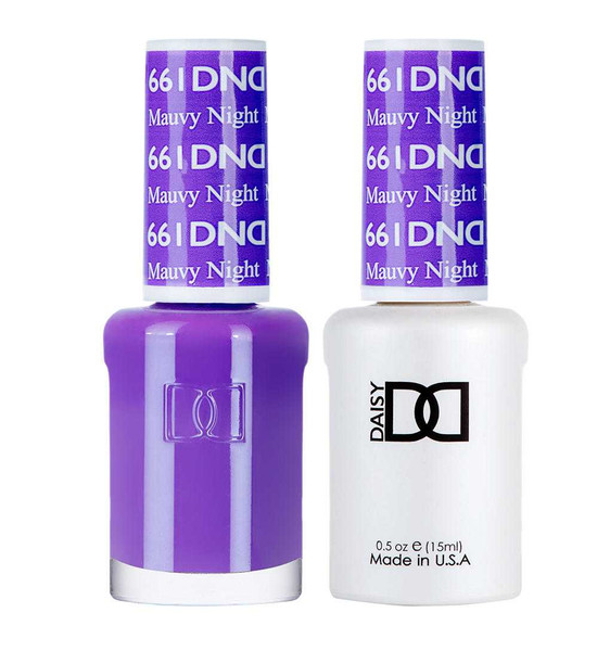 DND Gel & Matching Lacquer- 661 MAUVY NIGHT DND Gel & Matching Lacquer