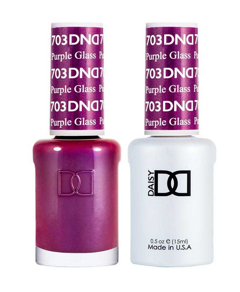DND Gel & Matching Lacquer- 703 PURPLE GLASS DND Gel & Matching Lacquer