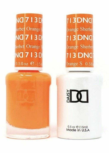 DND Gel & Matching Lacquer- 713 ORANGE SHERBET DND Gel & Matching Lacquer