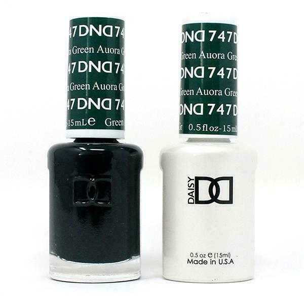 DND Gel & Matching Lacquer- 747 AURORA GREEN DND Gel & Matching Lacquer