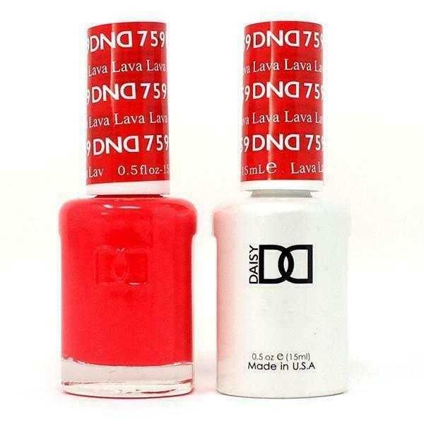 DND Gel & Matching Lacquer- 759 LAVA DND Gel & Matching Lacquer
