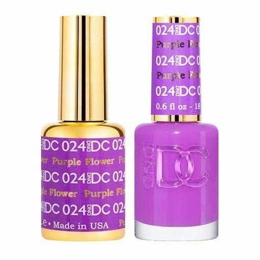 DC Duo #024 Purple Flower- Gel Polish & Matching Lacquer DC Gel & Lacquer Duo