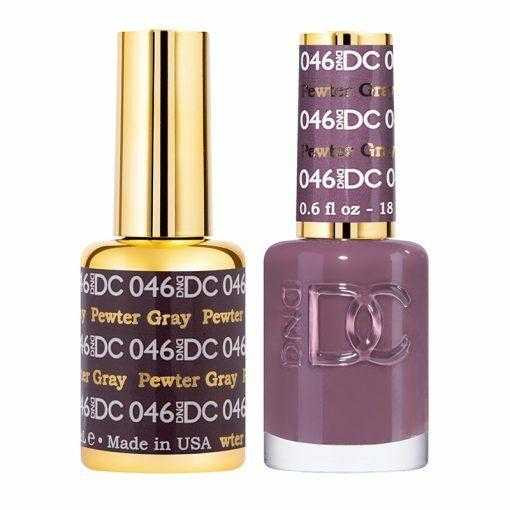 DC Duo #046 Pewter Gray- Gel Polish & Matching Lacquer DC Gel & Lacquer Duo