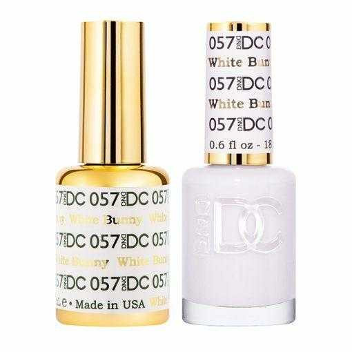 DC Duo #057 White Bunny- Gel Polish & Matching Lacquer DC Gel & Lacquer Duo