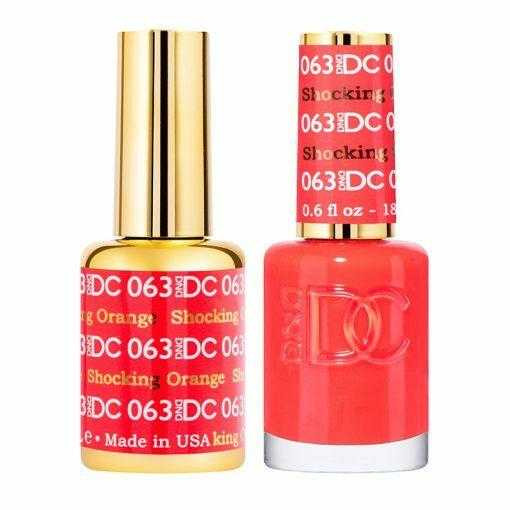 DC Duo #063 Shocking Orange- Gel Polish & Matching Lacquer DC Gel & Lacquer Duo