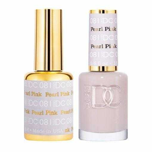 DC Duo #081 Pearl Pink- Gel Polish & Matching Lacquer DC Gel & Lacquer Duo