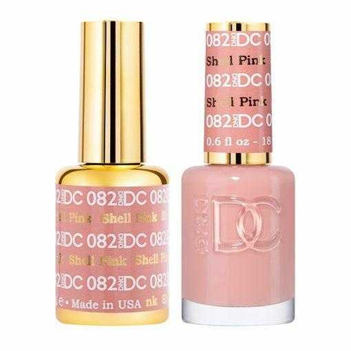 DC Duo #082 Shell Pink- Gel Polish & Matching Lacquer DC Gel & Lacquer Duo