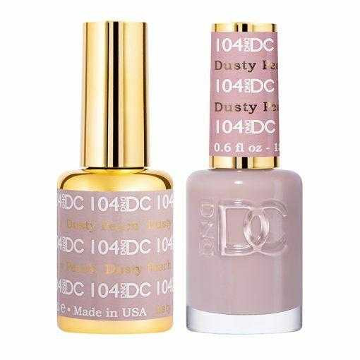 DC Duo #104 Dusty Peach- Gel Polish & Matching Lacquer DC Gel & Lacquer Duo