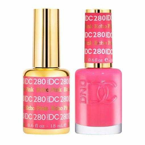 DC Duo #280 Echo Pink- Gel Polish & Matching Lacquer DC Gel & Lacquer Duo