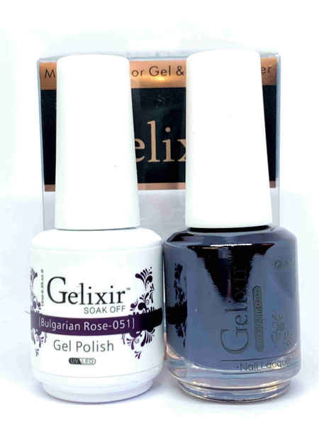 Gelixir Gel Polish & Matching Lacquer- #051 Bulgarian Rose Gelixir Gel Polish & Matching Lacquer Duo