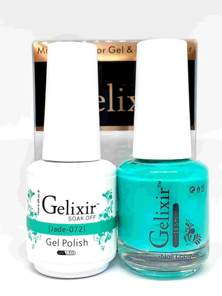 Gelixir Gel Polish & Matching Lacquer- #072 Jade Gelixir Gel Polish & Matching Lacquer Duo