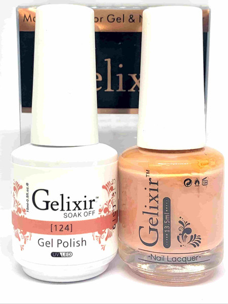 Gelixir Gel Polish & Matching Lacquer- #124 Gelixir Gel Polish & Matching Lacquer Duo