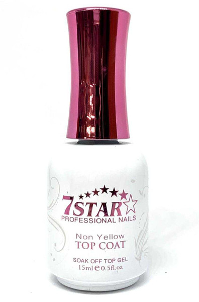 7 STARS UV/Led No-Cleanse Gel Top Coat 15ml/0.5oz GEL TOP AND BASE COAT